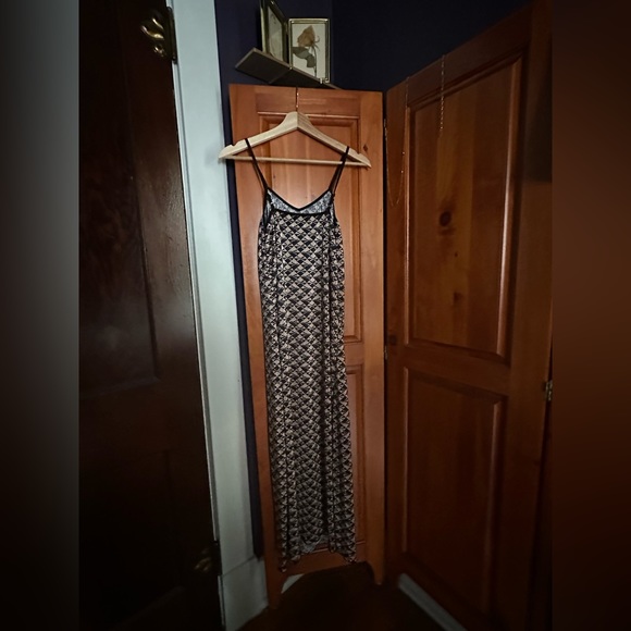 Shein Silky Crepe Style Pattered Tank Maxi Dress - Picture 6 of 6